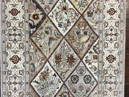 Pak Persiann Runner Rug 2.7 x 12, Handmade Wool Vintage Hallway Rug, Panel Design - Nuvé