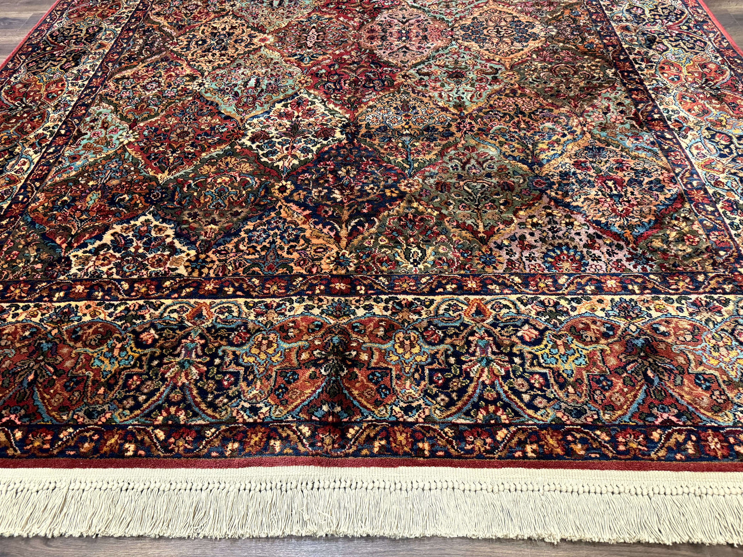 Karastan Rug 8.8 x 10.6, Multicolor Panel Kirman Rug #717, Wool - Nuvé