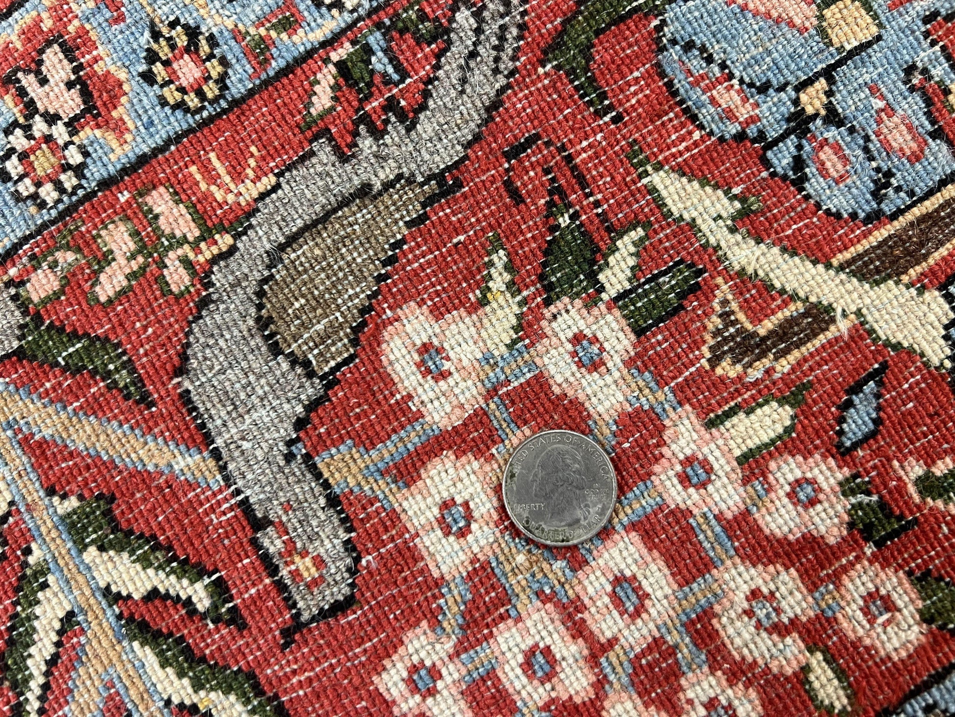 Persian Tree of Life 5x7, Qum Rug, Animal Motifs, Deer Birds, Fine 225 KPSI, Semi Antique Vintage Handmade Wool Rug, Cream Red - Nuvé