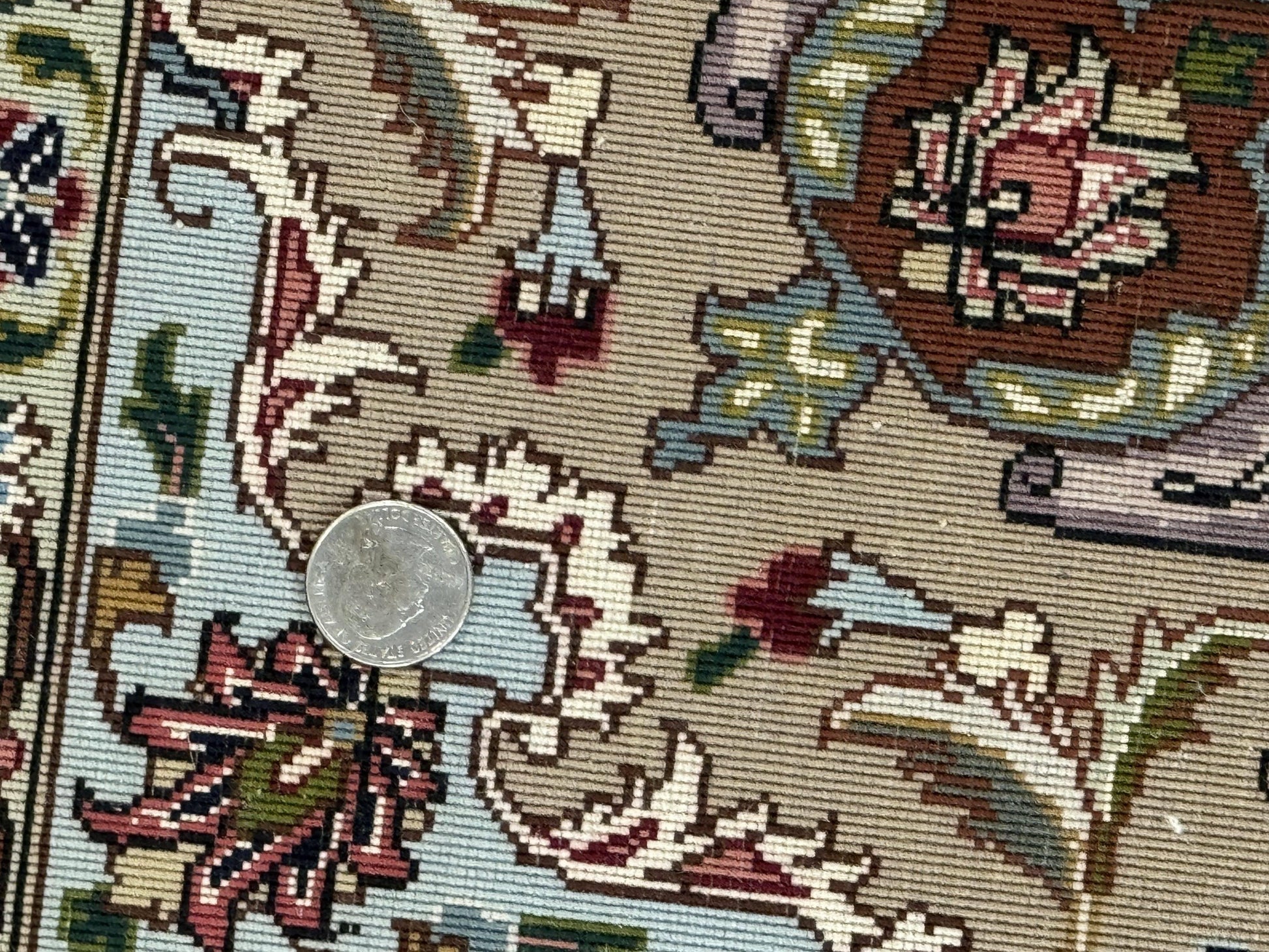 Fine Persian Tabriz Rug 3x5, Floral Medallion, 340 KPSI, Ivory Salmon - Nuvé
