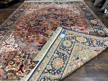 8.8 x 12 Karastan Heriz Rug #726, Vintage Wool Discontinued Carpet, Original 700 Series - Nuvé