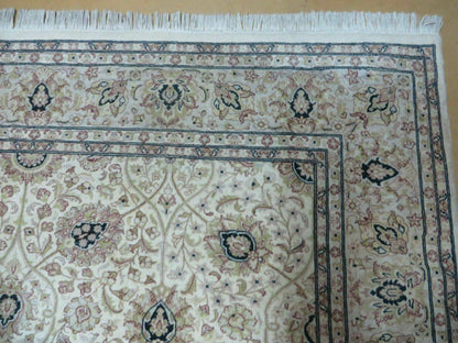6' X 9' Vintage Fine Handmade Pakistan Oriental Floral Wool Rug Carpet Nice - Nuvé