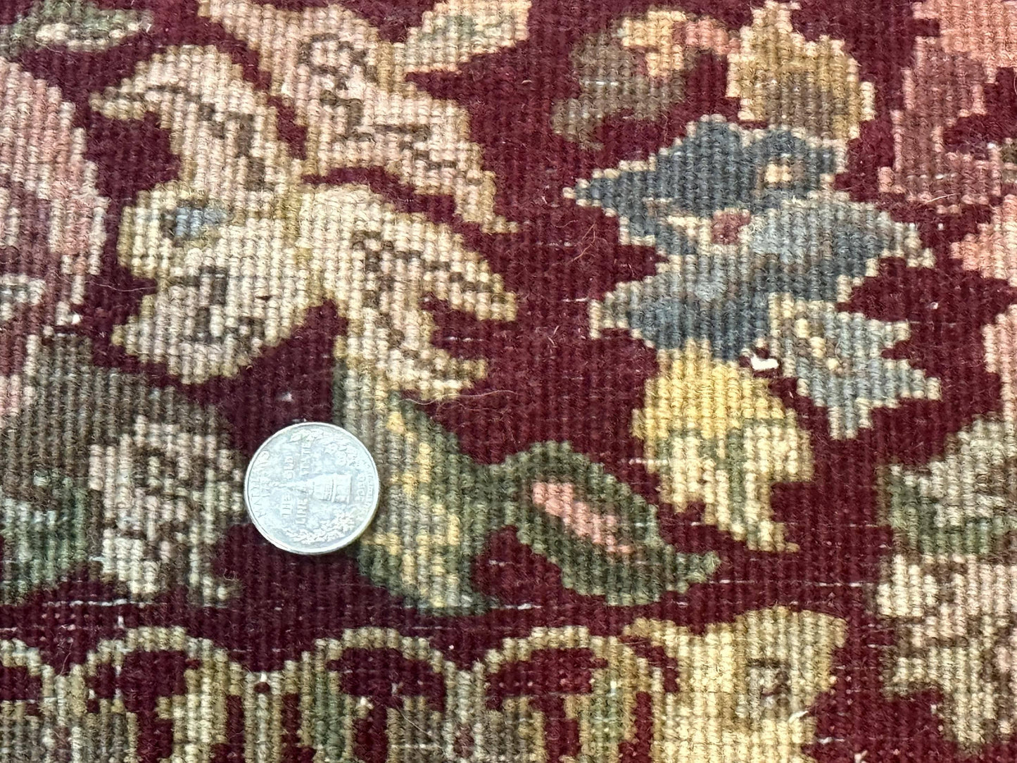 Indo Persian Kerman Rug 4x6, Burgundy, Floral - Nuvé