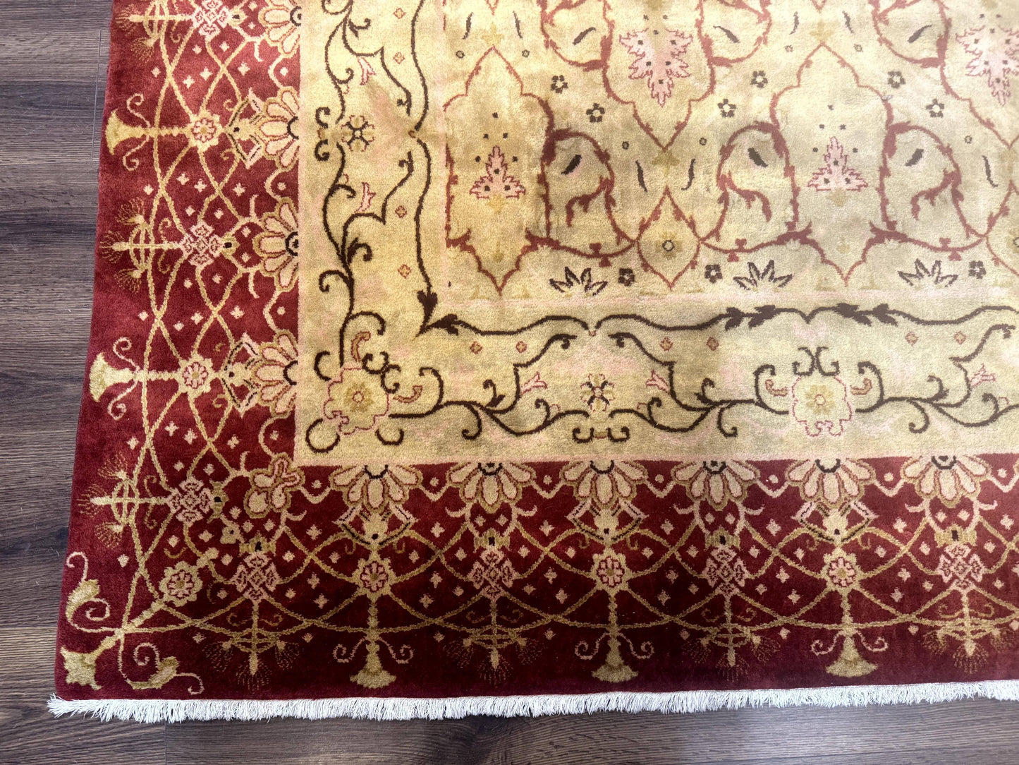 Pak Persian Rug 8x10, Allover Pattern, Gold-Tan, Fine 200 KPSI - Nuvé