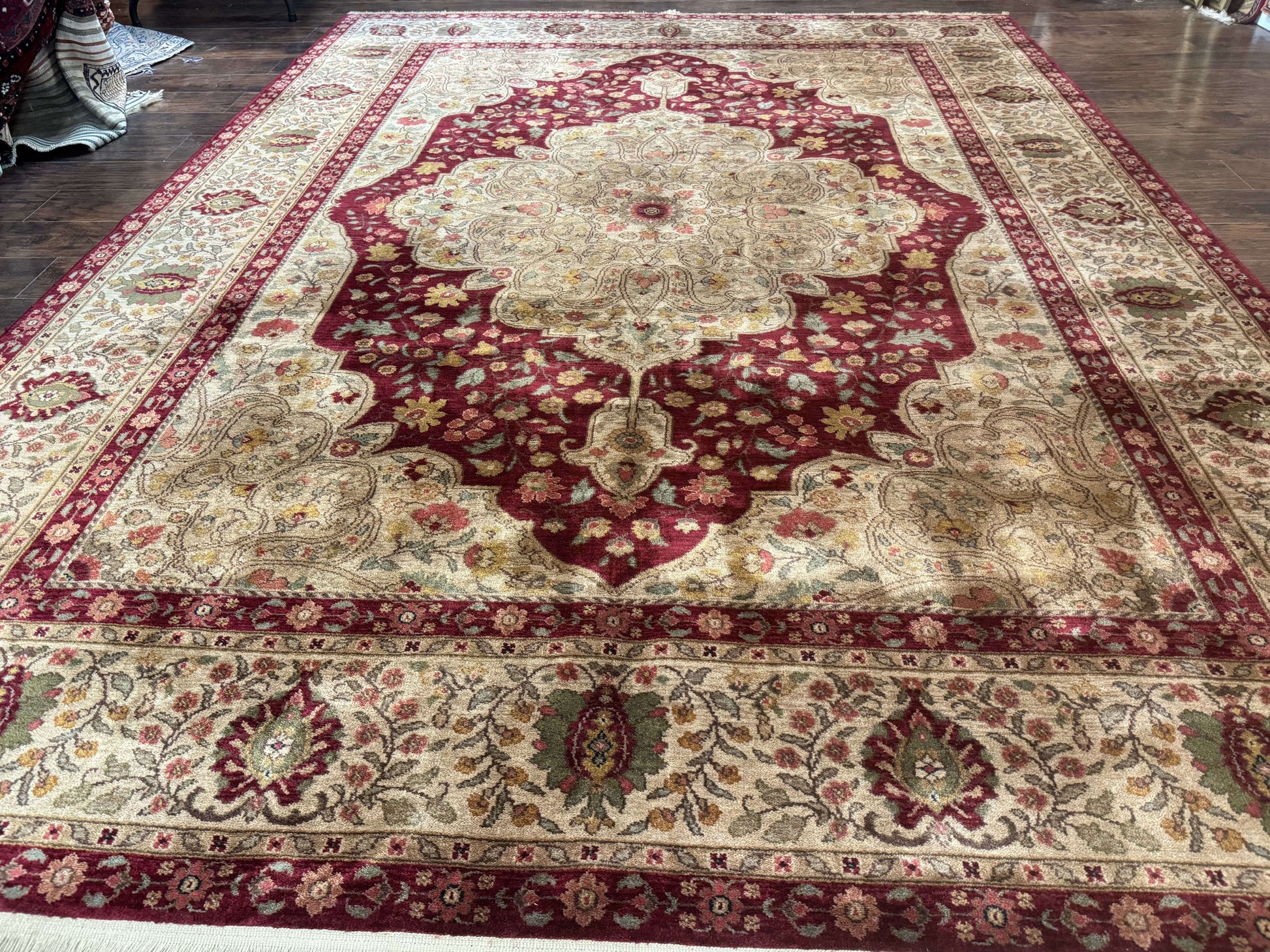 Karastan Rug 8.8 x 12, Antique Legends Royal Tabriz, Wool Pile, Vintage, Rare - Nuvé