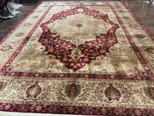 Karastan Rug 8.8 x 12, Antique Legends Royal Tabriz, Wool Pile, Vintage, Rare - Nuvé
