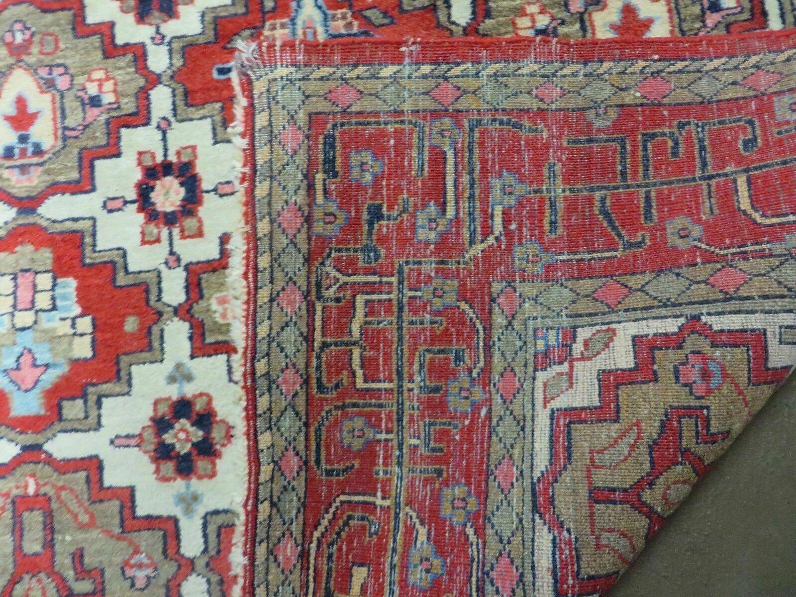 4' X 6' Antique Handmade Turkish Anatolian Wool Rug Vegetable Dyes - Nuvé