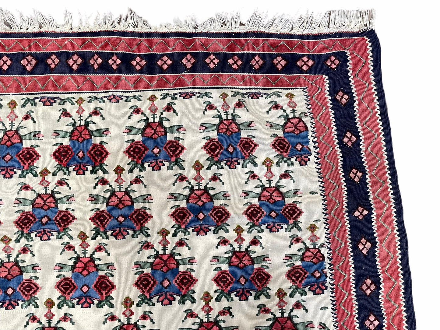 3x5 Vintage Kurdish Senneh Kilim Rug 3 x 5 Heirloom Rug Flatweave Antique Rug Playroom Rug Collectible Rug Beige Kilim - Nuvé