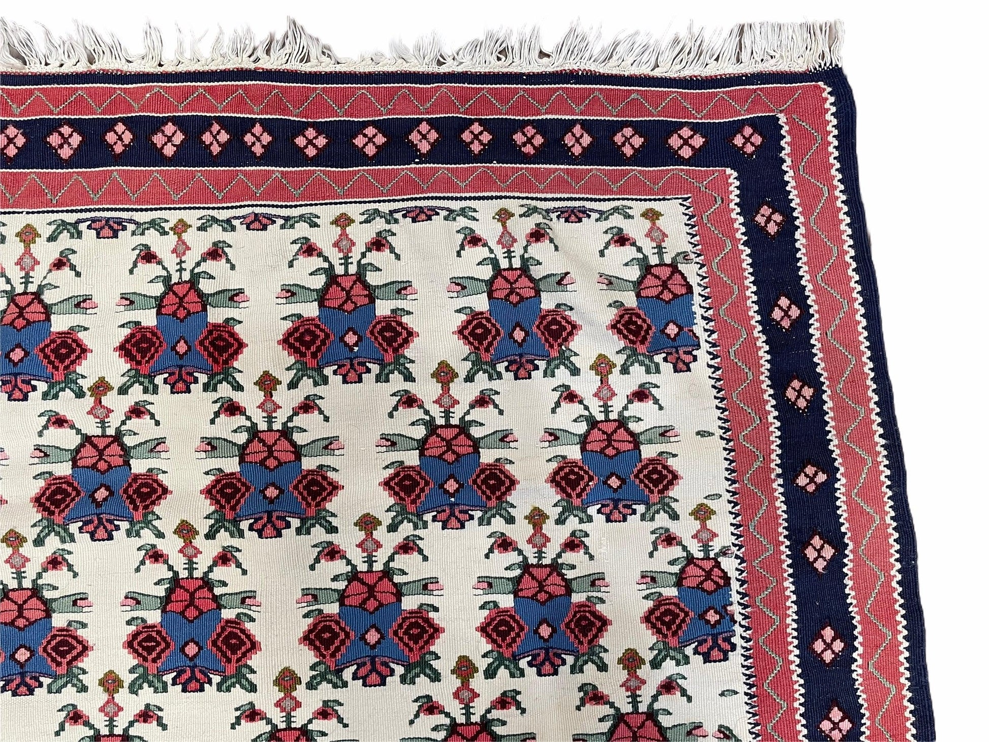 3x5 Vintage Kurdish Senneh Kilim Rug 3 x 5 Heirloom Rug Flatweave Antique Rug Playroom Rug Collectible Rug Beige Kilim - Nuvé
