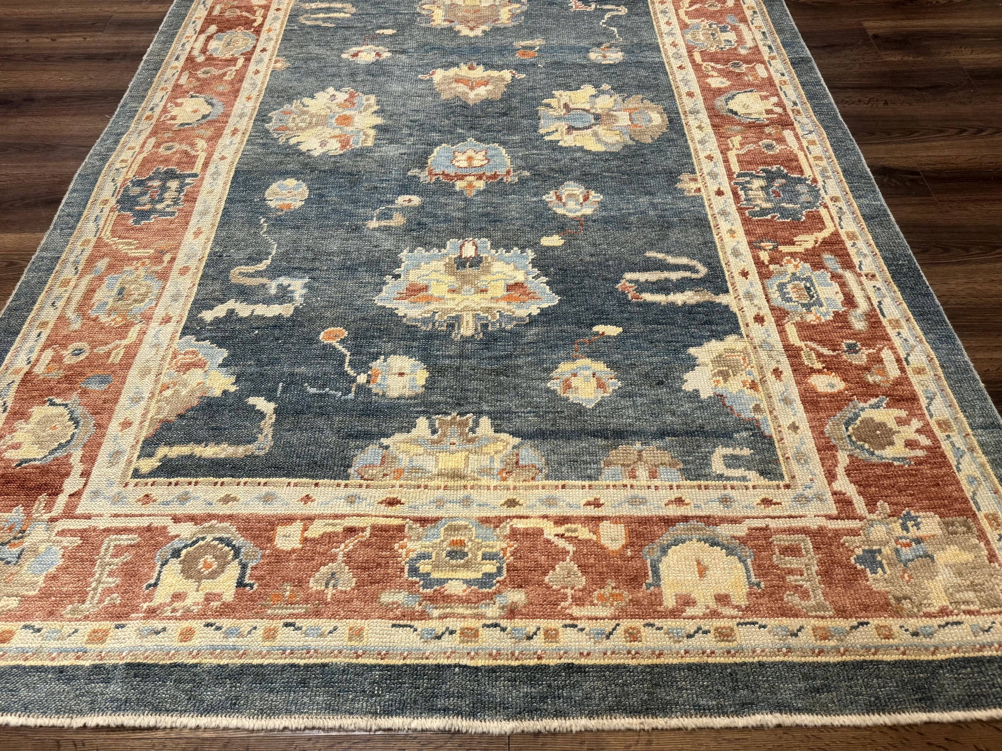 Turkish Oushak Rug 6x9, Sultanabad Carpet, Medium Size Oriental Rug - Nuvé