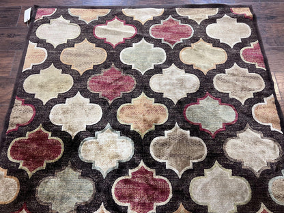 Panel Design Rug 5x7, Multicolor Contemporary Area Rug, Small Living Room Rug - Nuvé
