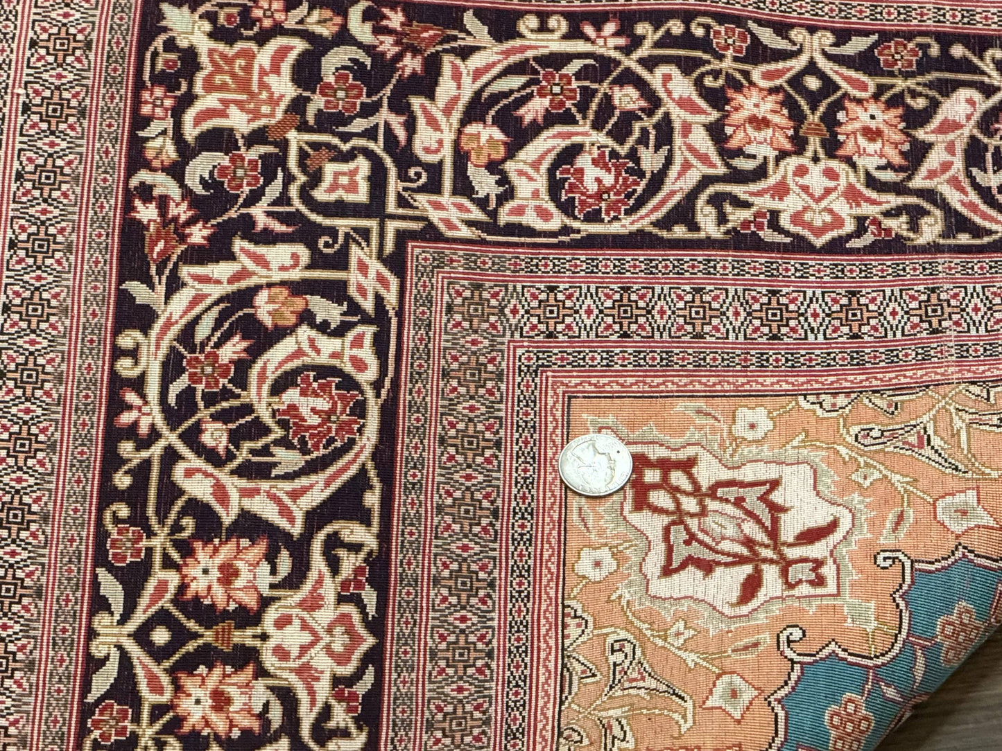 Magnificent Persian Qum Silk Rug 3x5, Exceptionally Fine 780 KPSI, Signed, Rare - Nuvé
