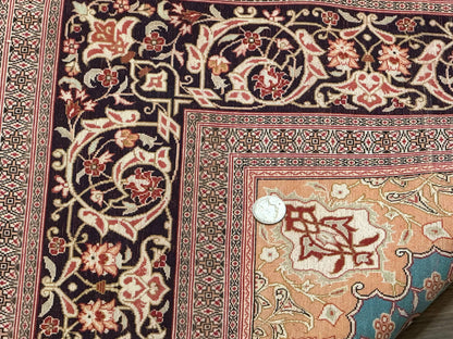 Magnificent Persian Qum Silk Rug 3x5, Exceptionally Fine 780 KPSI, Signed, Rare - Nuvé