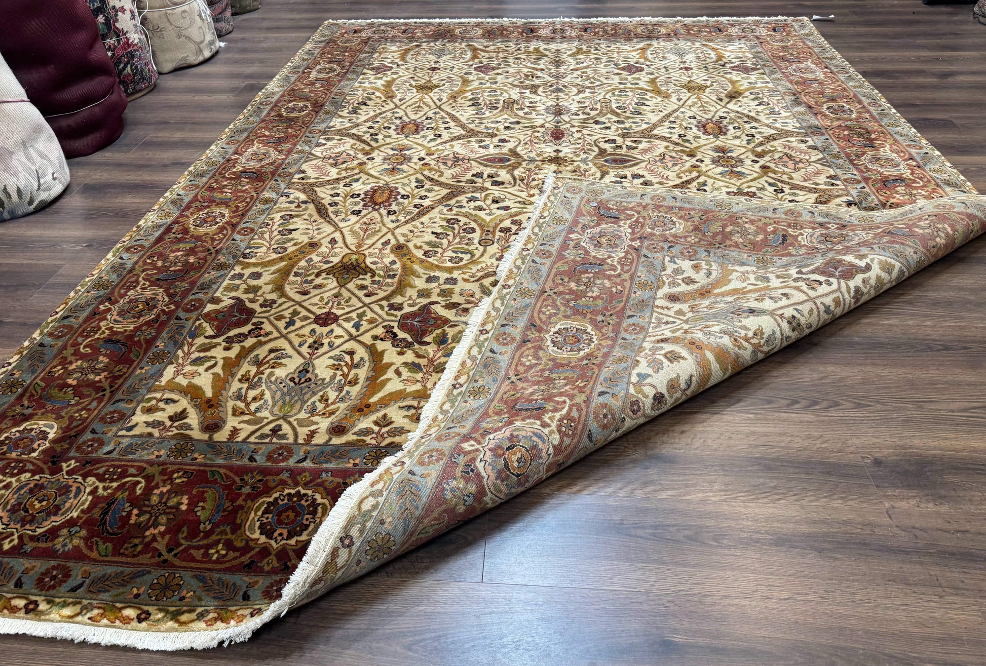 Persian Bidjar Rug 9x12 - Mustafi Allover Pattern - Traditional Carpet - Nuvé