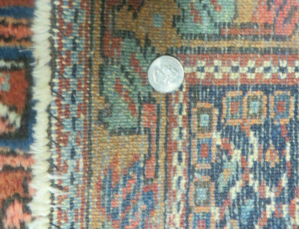 Persian Karajeh Rug 5x6, Antique Geometric Medallion Carpet - Nuvé