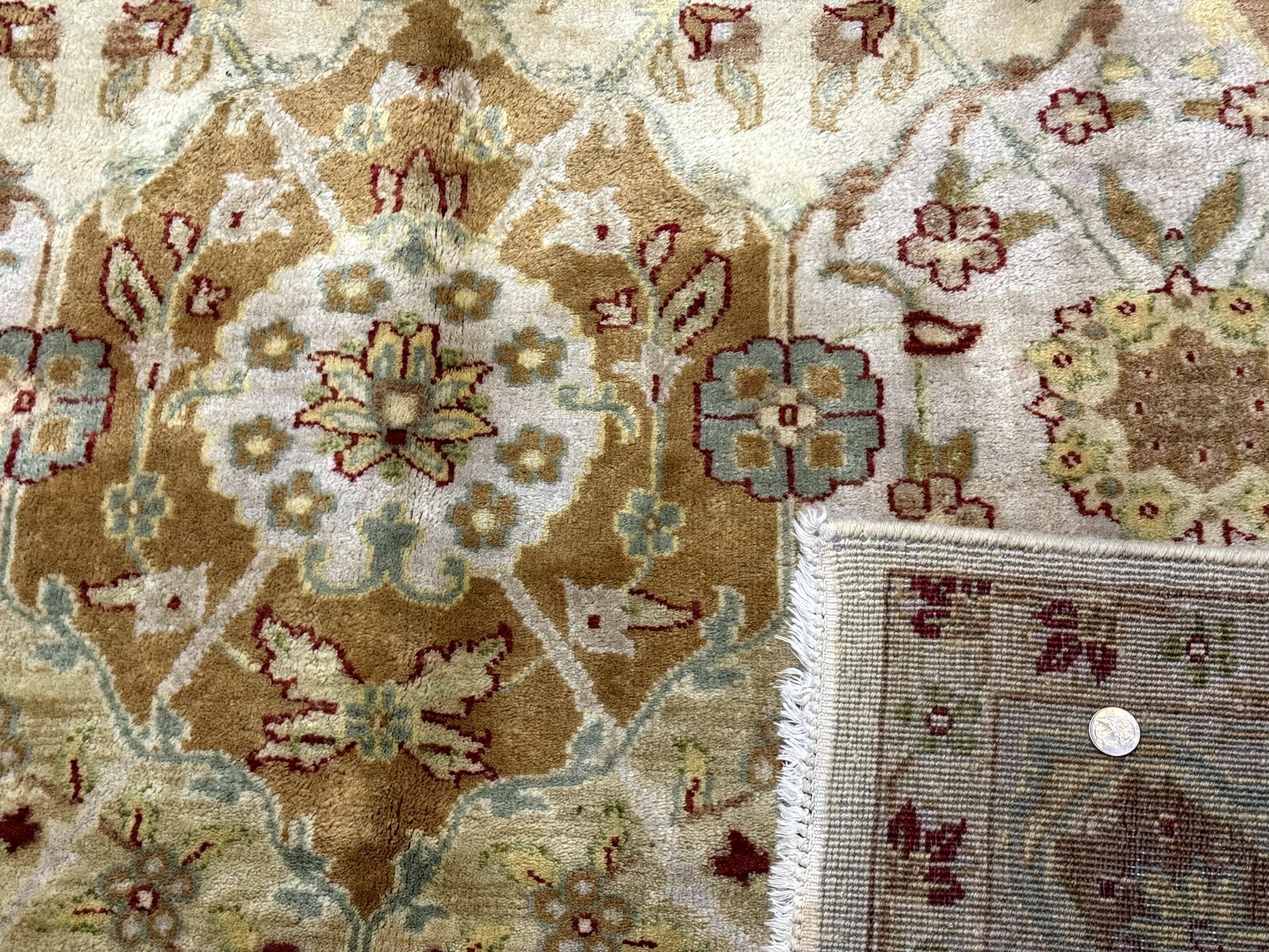 Indo Persian Rug 8x10, Indian Rug, Soft Wool Rug, Oushak Style Rug, Handmade Rug - Nuvé