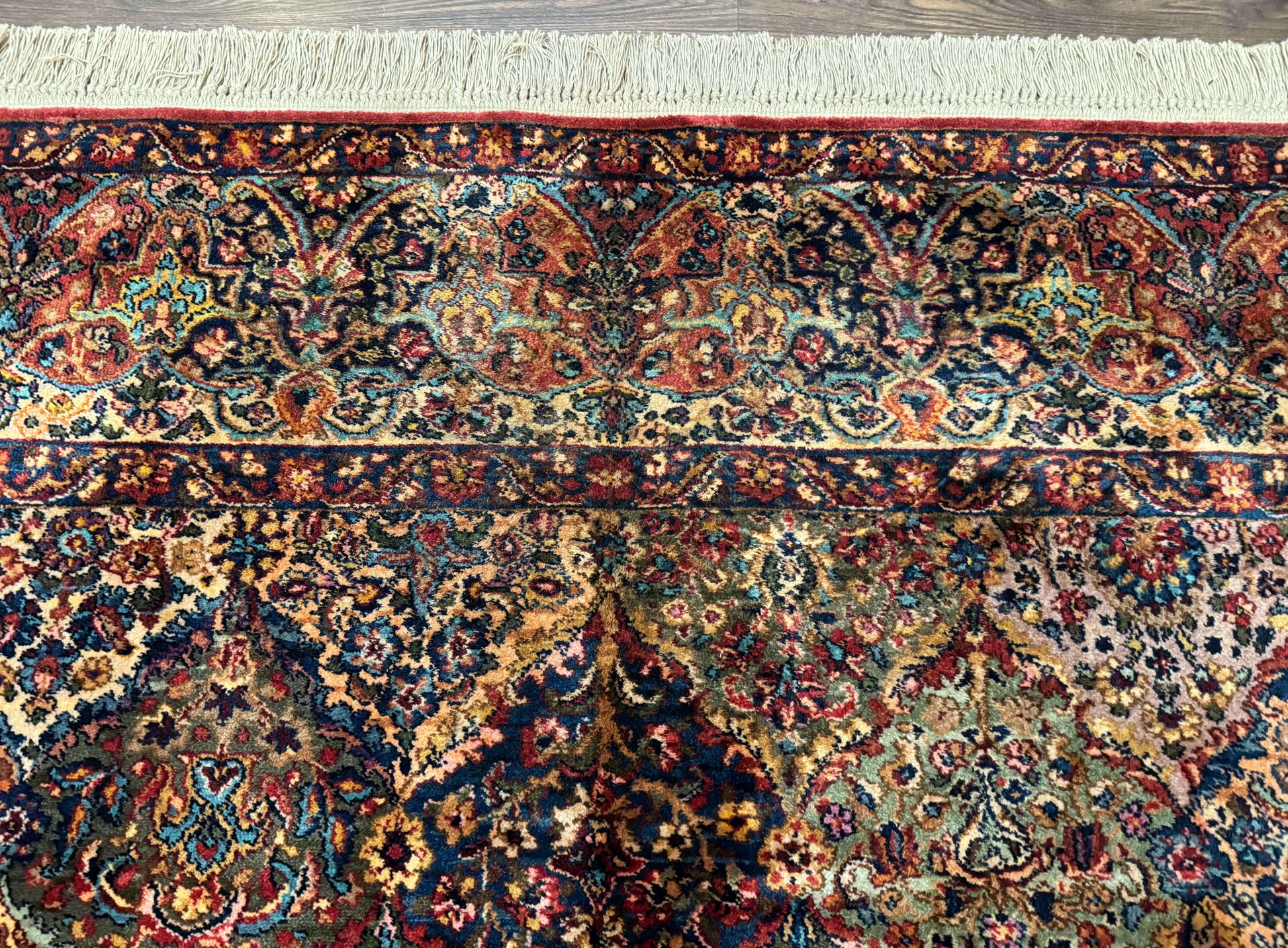 Karastan Rug 8.8 x 10.6, Multicolor Panel Kirman Rug #717, Wool - Nuvé