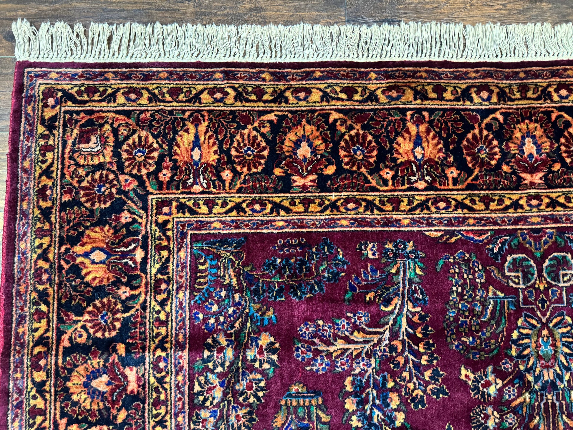 Antique Karastan Rug 8.6 x 12, Wool Pile, Vintage Discontinued Karastan Sarouk Lanamar - Nuvé