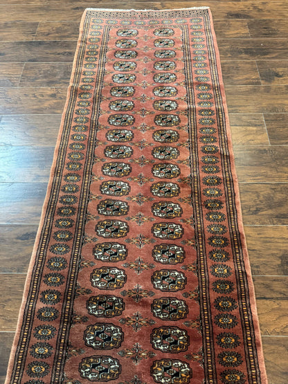 Pakistani Turkoman Bokhara Runner Rug 2.8 x 12, Oriental Runner for Hallway - Nuvé