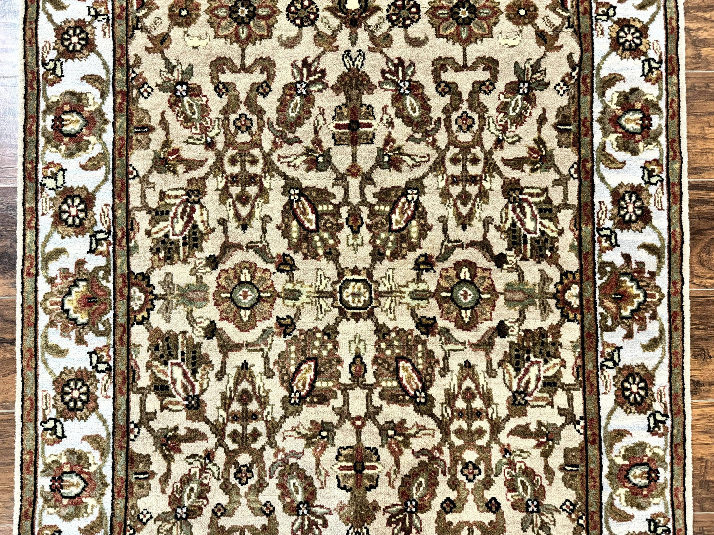 Pak Persian Rug 4x6, Floral Allover Vintage Oriental Carpet, Handmade Wool Rug - Nuvé