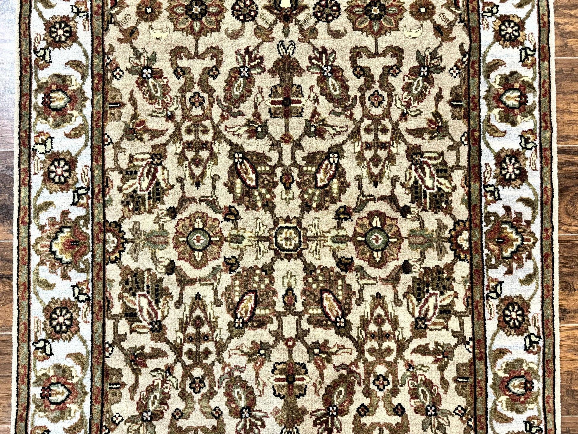 Pak Persian Rug 4x6, Floral Allover Vintage Oriental Carpet, Handmade Wool Rug - Nuvé