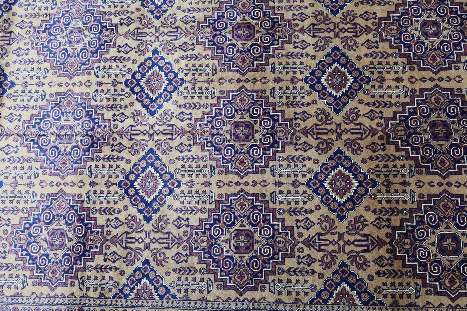 Hand-Knotted Zerkhaki Afghan Wool Area Rug – 6'7" x 9'7" | Rich Brown Tones, Durable Craftsmanship - Nuvé