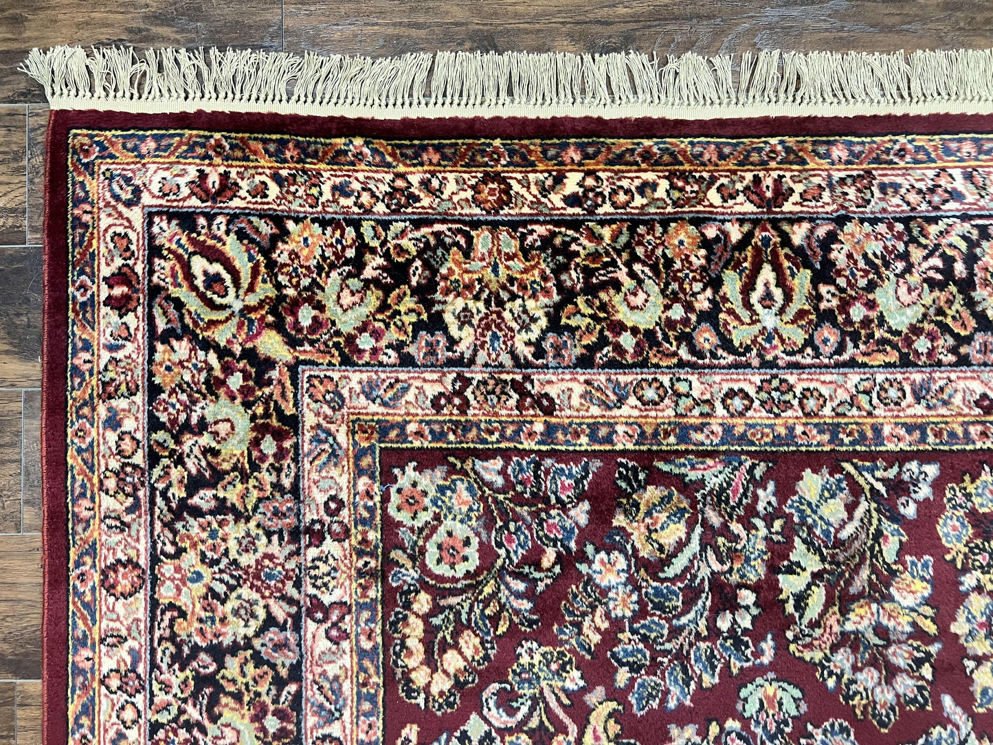 Karastan Rug 9x12 Red Sarouk #785, Wool Karastan Carpet, Discontinued Vintage, Original 700 Series, Karastan Area Rug - Nuvé