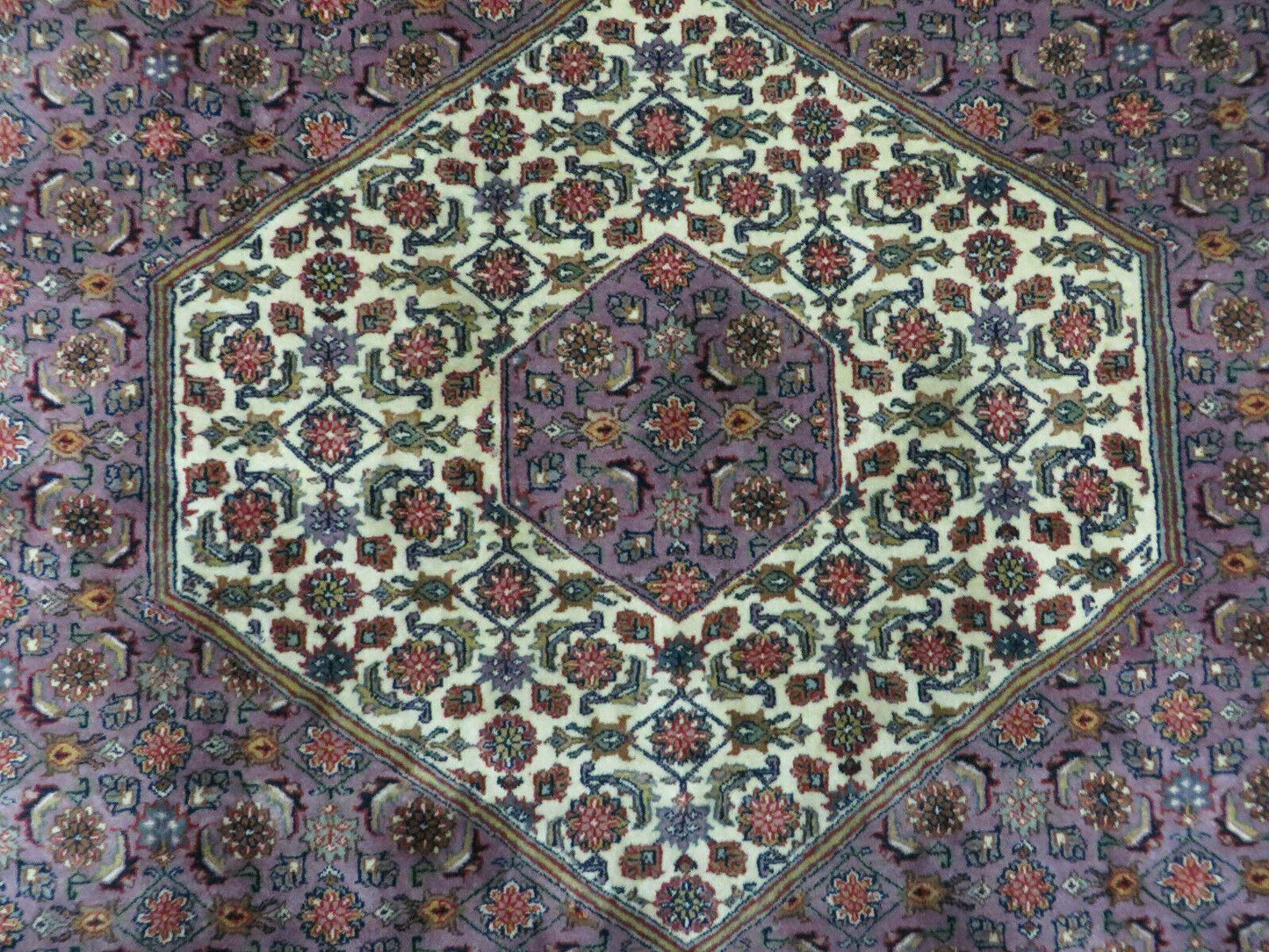 8' X 10' Vintage Fine Handmade India Wool Rug Hand Knotted Carpet Detailed Nice - Nuvé
