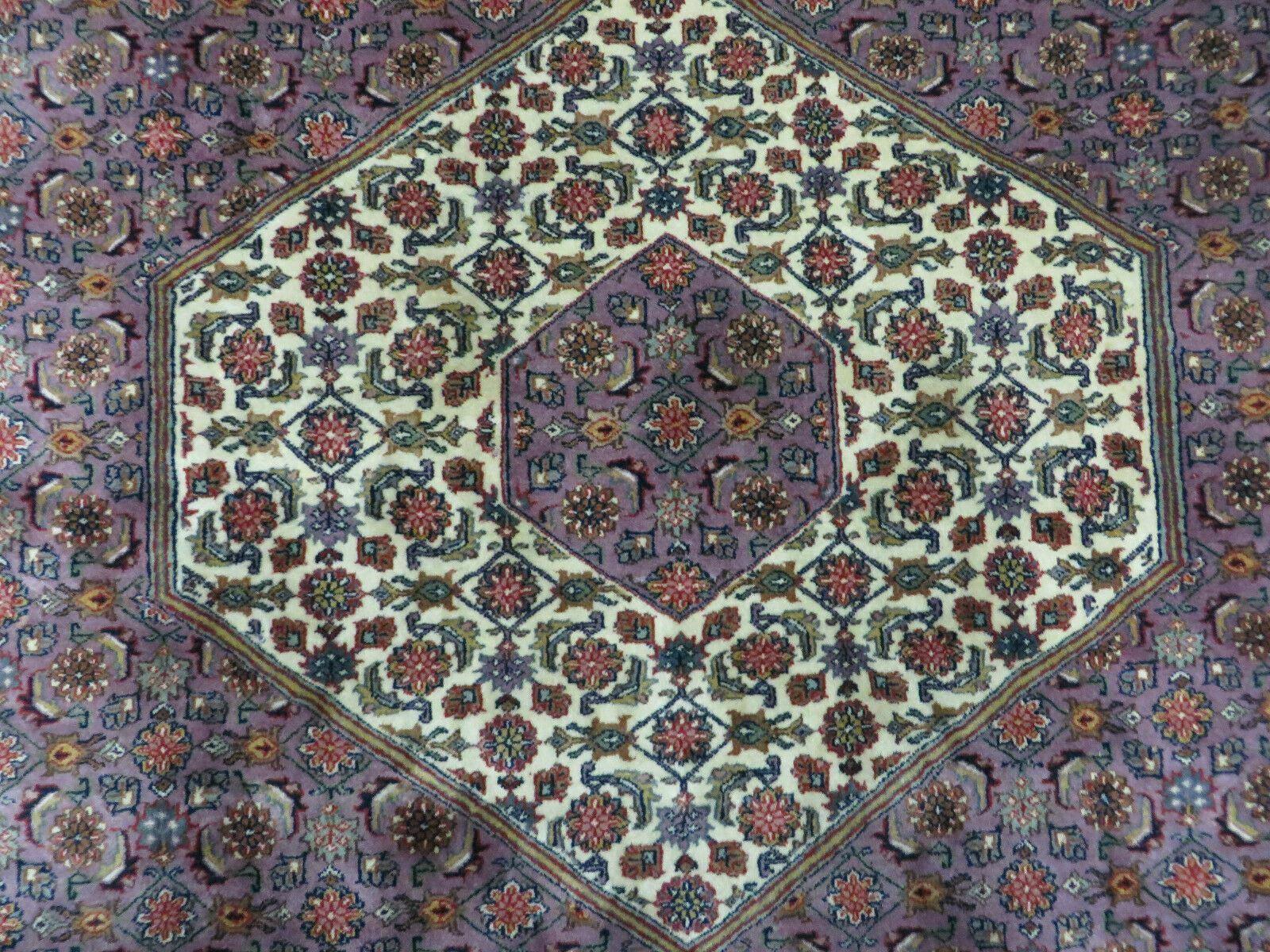 8' X 10' Vintage Fine Handmade India Wool Rug Hand Knotted Carpet Detailed Nice - Nuvé