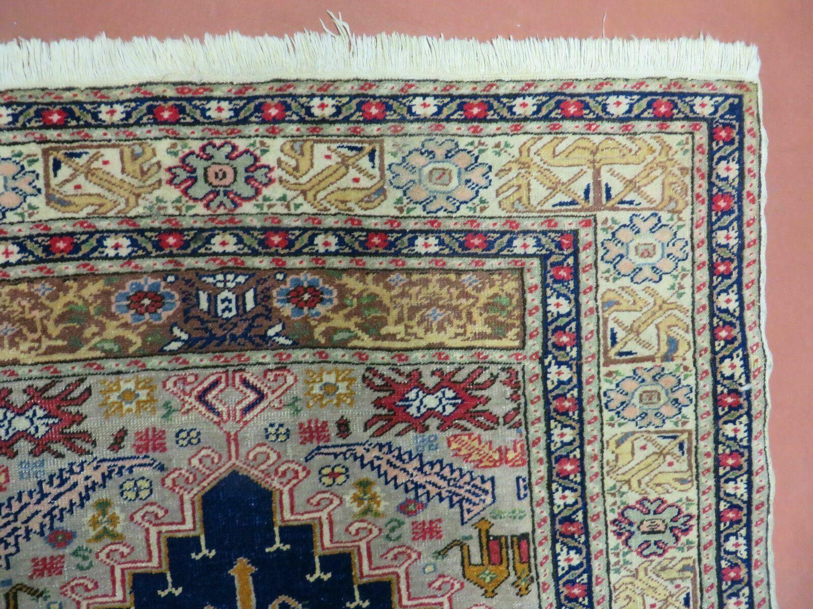 3' X 4' Semi Antique Handmade Turkish Prayer Kaisery Wool Rug Nice - Nuvé