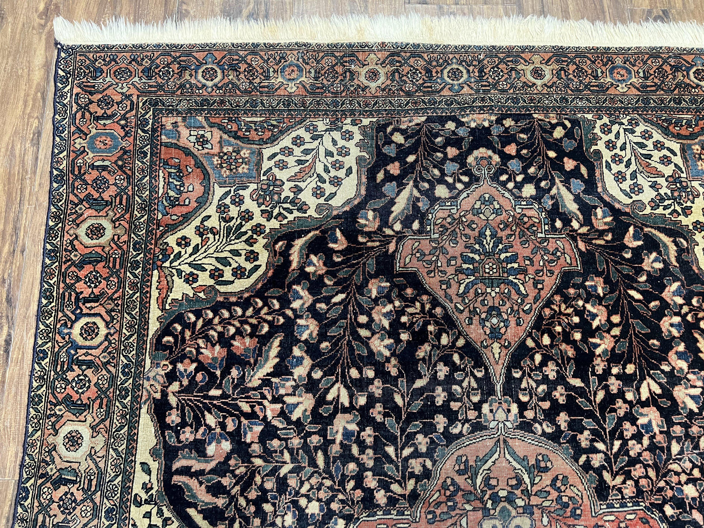 Antique Persian Sarouk Farahan Rug 4x7, Collectible Persian Carpet - Nuvé
