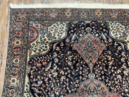 Antique Persian Sarouk Farahan Rug 4x7, Collectible Persian Carpet - Nuvé