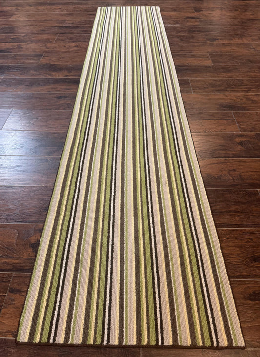 Stark Power Loomed Striped Runner Rug 2x10, Multicolor Vintage Stark Carpet - Nuvé