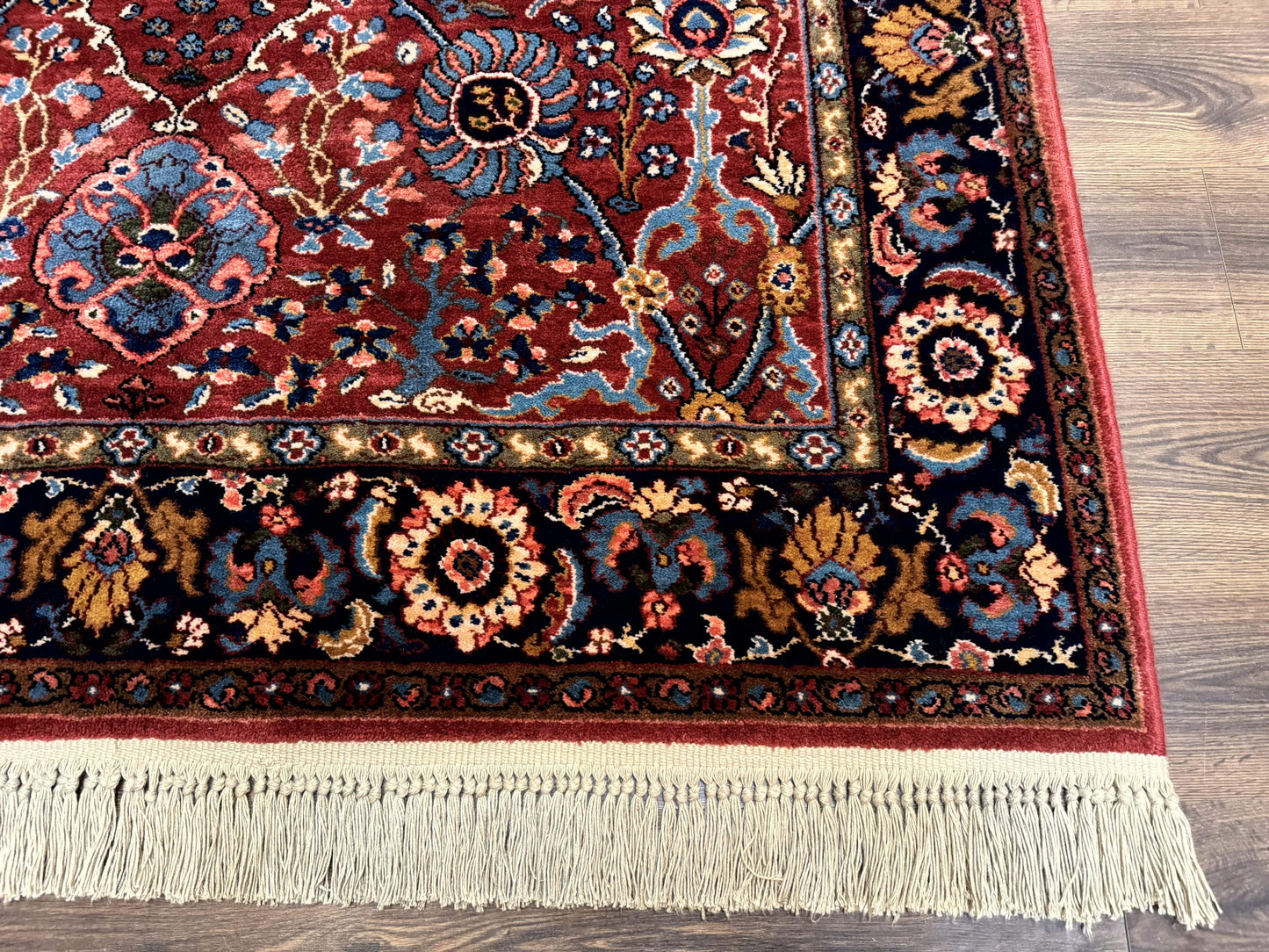 5.9 x 9 Karastan Rug Ispahan #766, Vintage Wool Discontinued Original 700 Series - Nuvé