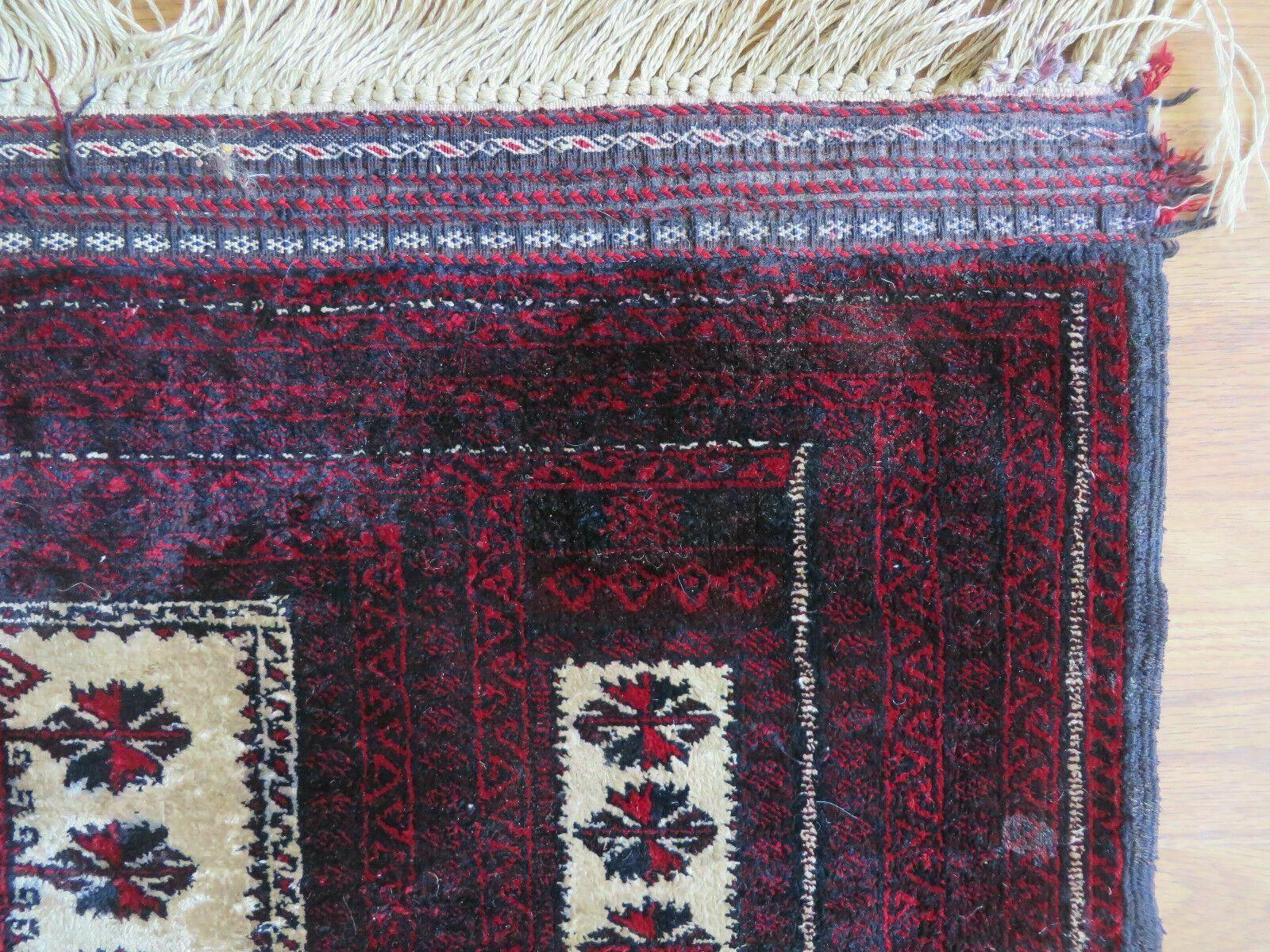 3' X 5' Handmade Fine Knotted Balouch Turkoman Prayer Silk Wool Rug - Nuvé