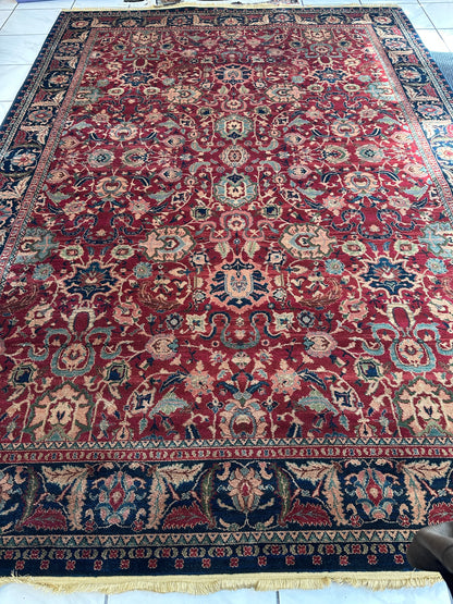 Karastan Samovar Teawash Wool Rug – 8’8” x 12’ – Vintage Elegance, Excellent Condition - Nuvé