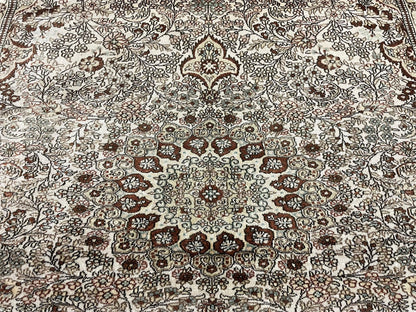 4' X 6' Vintage Fine Handmade Chinese Oriental Silk Rug 400 KPSI Wow - Nuvé