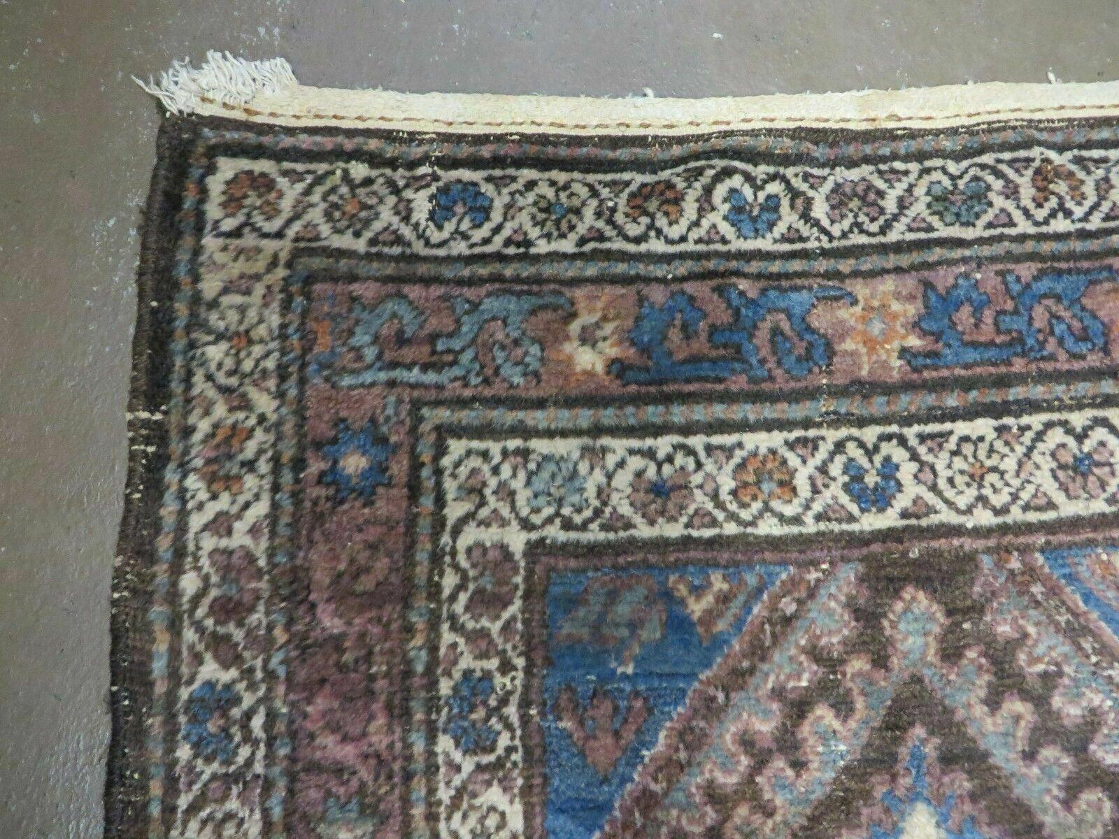 3' X 6' Antique Handmade India Floral Oriental Wool Rug Veg Dyes Nice - Nuvé