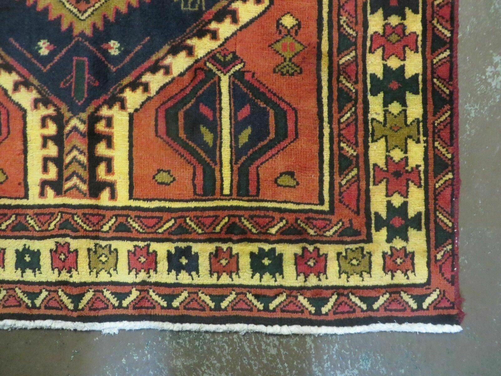 3' 4"X 7' Antique Handmade Turkish Wool Rug Organic #101 - Nuvé