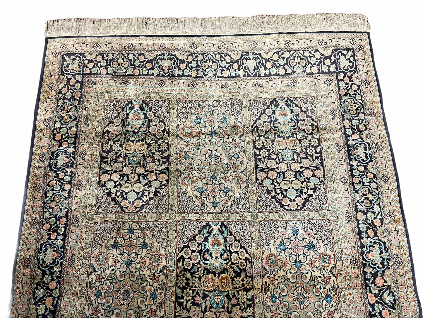 4' X 6' Vintage Fine Hand Made Turkish Oriental Silk Rug 400 KPSI Wow - Nuvé