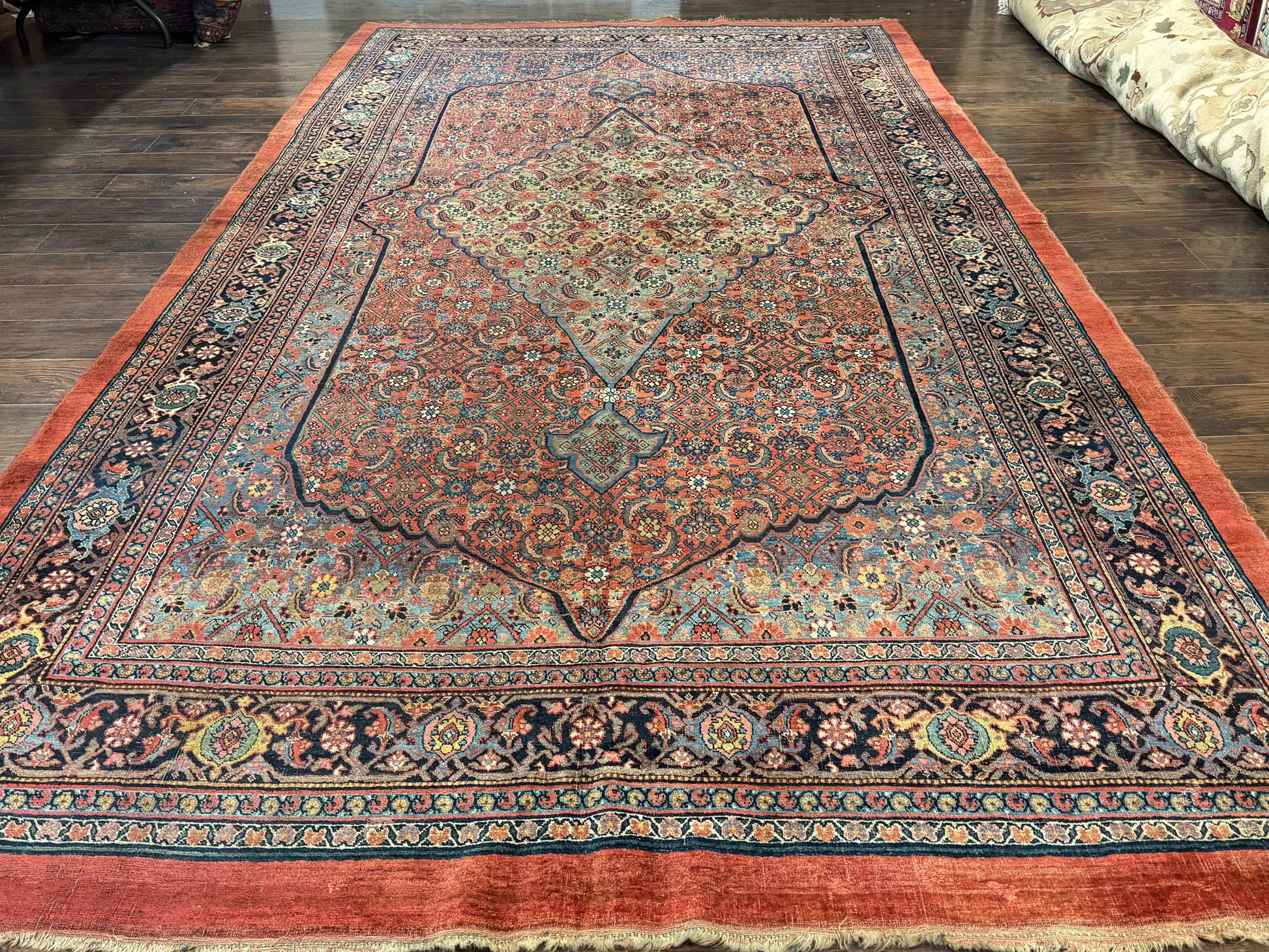 Antique Persian Bijar Rug 7x15 - Nuvé