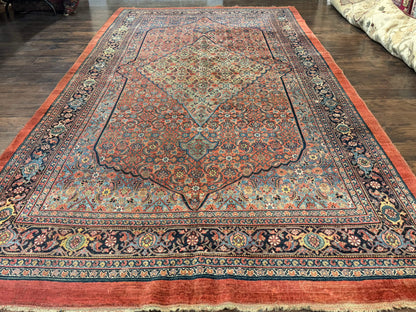 Antique Persian Bijar Rug 7x15 - Nuvé