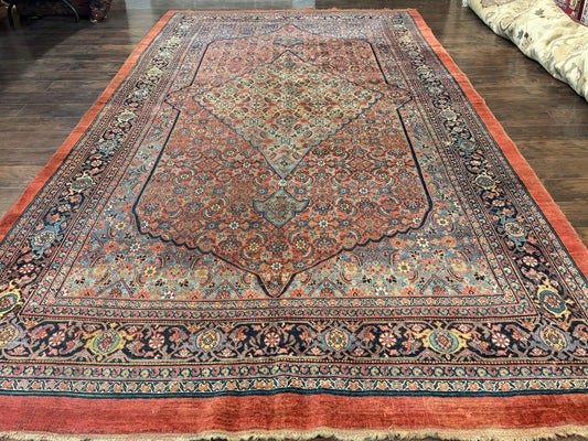 Antique Persian Bijar Rug 7x15 - Nuvé