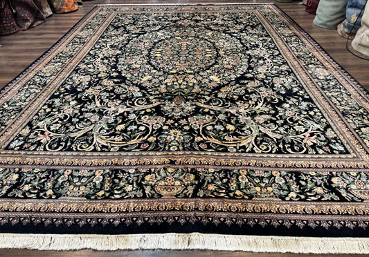 Pak Persian Rug 10x14, Elegant Floral Carpet, Fine 225 KPSI - Nuvé
