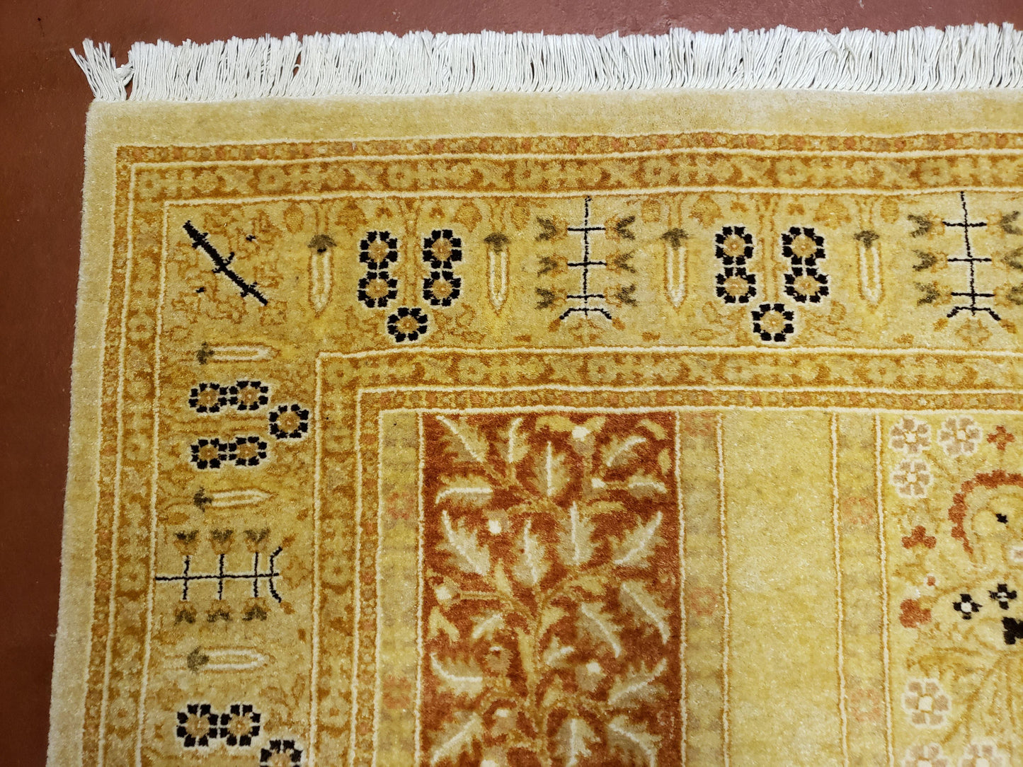 3' 2" x 12 ' 6" Pak Persian Safavieh Runner Haji Jalil Fine Runner Rug 3ft Runner 12ft Runner 13ft Runner Panel Design Runner Hand-Knotted - Nuvé