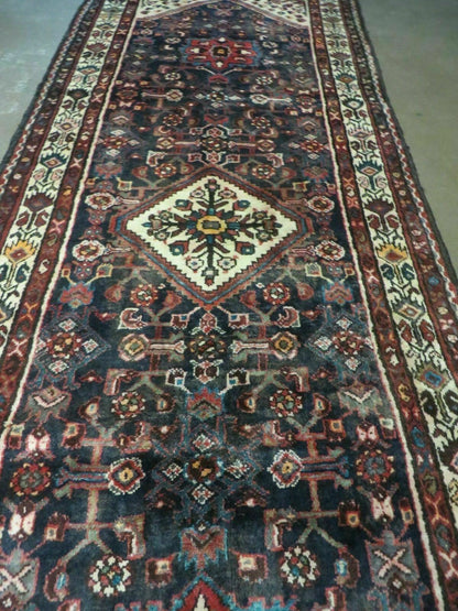 3' 6" X 10' 3" Antique Handmade Turkish Wool Runner Rug - Nuvé