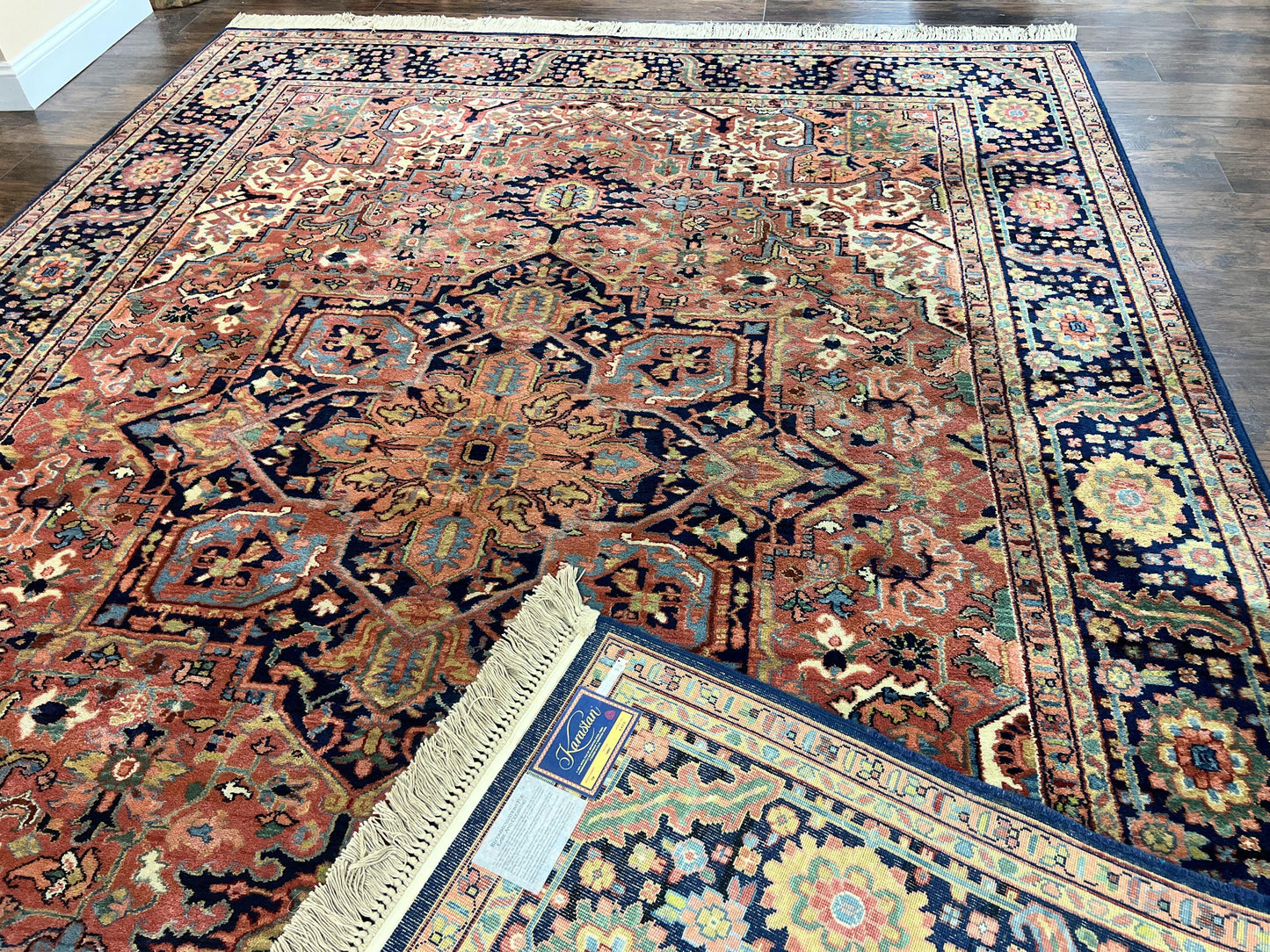 Karastan Rug 8.8 x 12, Karastan Heriz #726, Wool Pile Karastan Area Rug, Rare Hard to Find, Original 700 Series - Nuvé