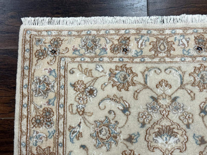 Small Persian Tabriz Rug 2.6 x 3.8, Vintage, Wool and Silk Highlights, Fine 225 KPSI - Nuvé