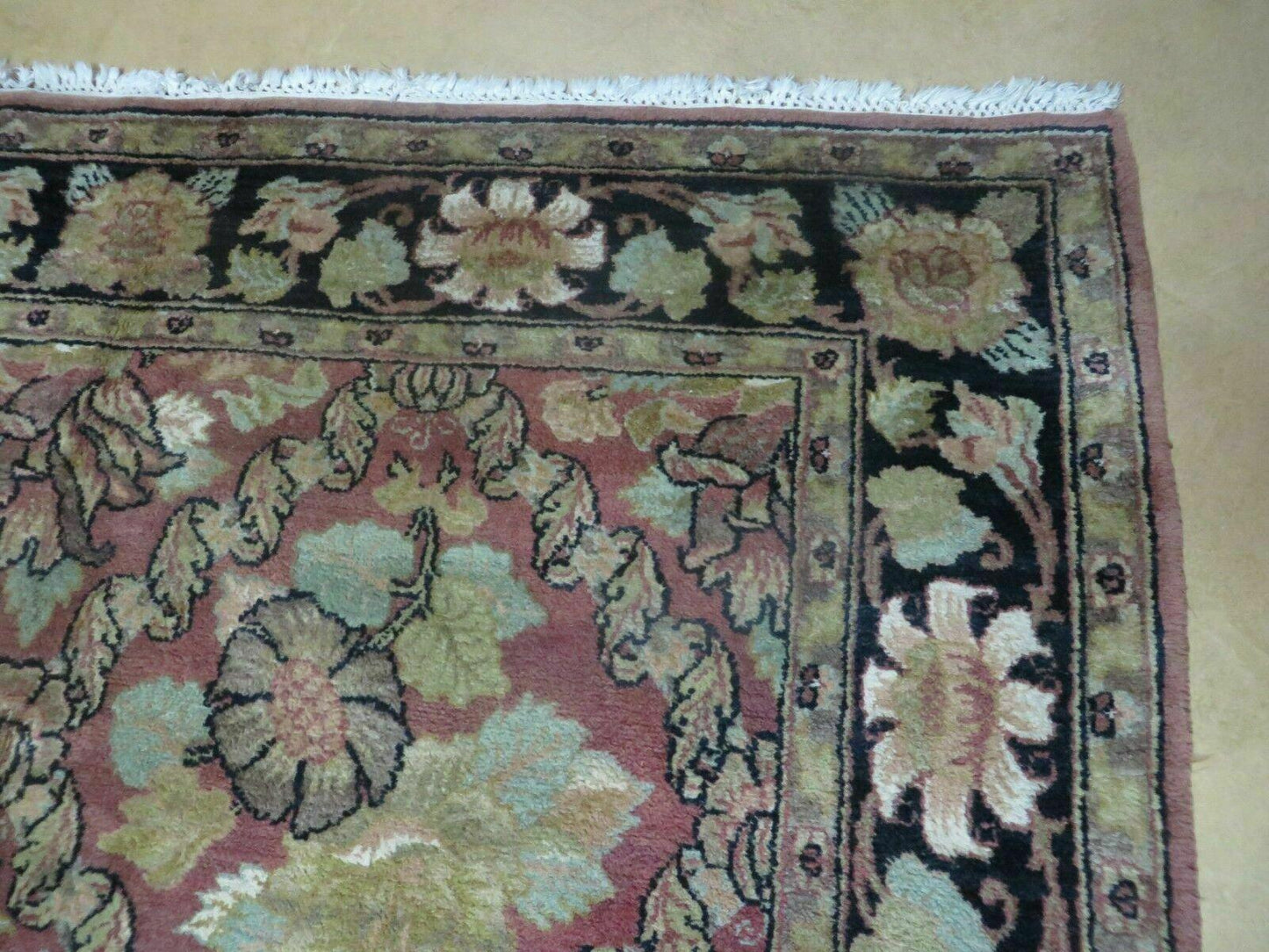 6' X 9' Handmade India Floral Oriental Wool Rug Carpet - Nuvé
