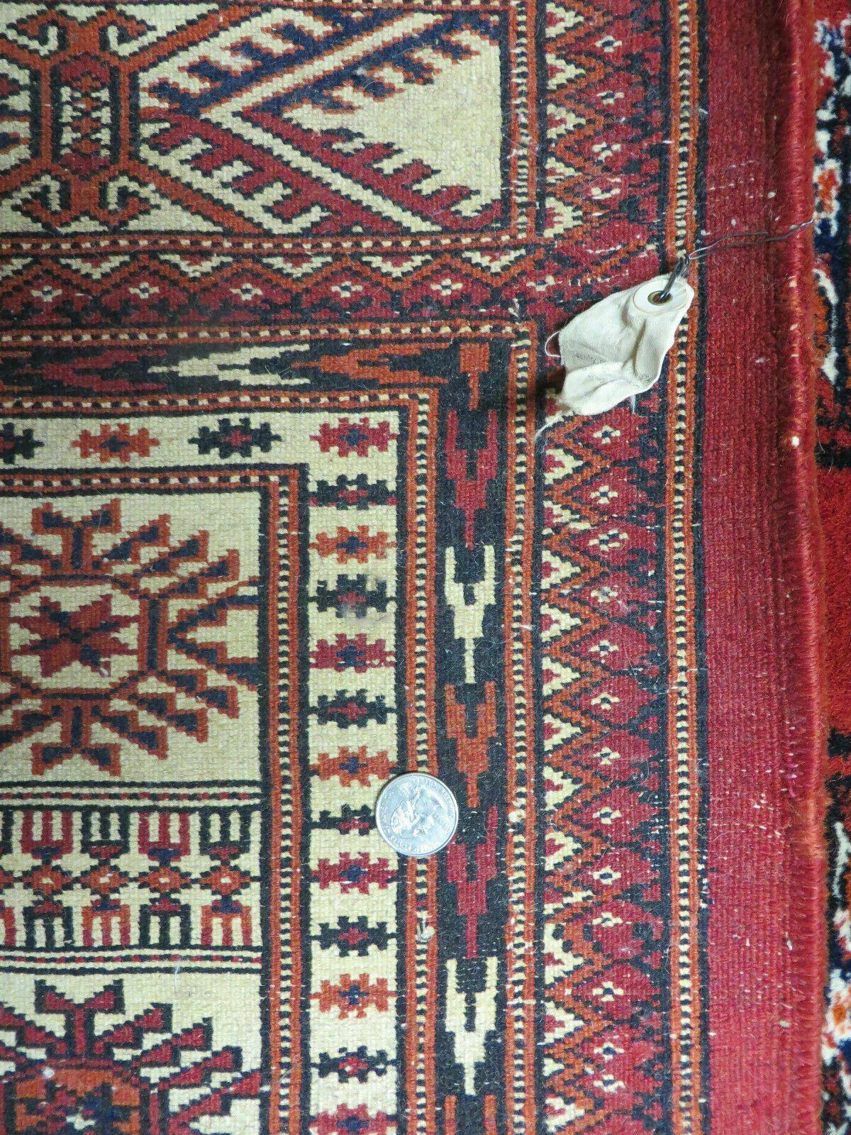 7' X 9' Vintage Handmade Bokhara Turkoman Pakistan Wool Rug Carpet Nice - Nuvé
